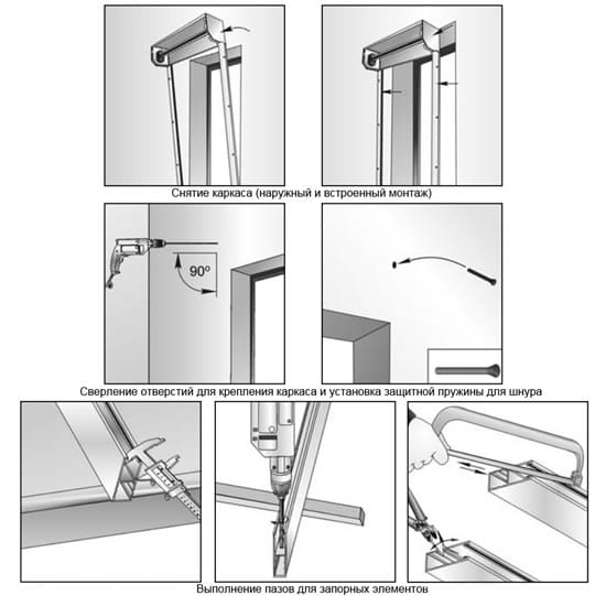 Сверление крепежных отверстий