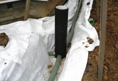 Дренаж вокруг фундамента дома