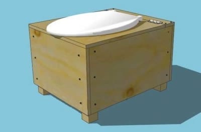 Готовый самодельный биотуалет