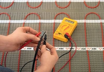 Монтаж электрического пола