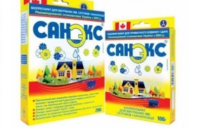 Польский биопрепарат Санэкс для очистки дачного туалета
