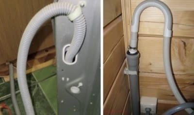 Сифон на сливном шланге