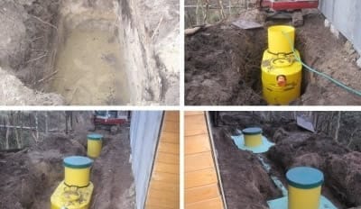 Монтаж септика