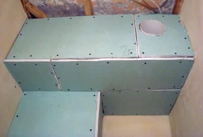 Закрываем трубы в туалете