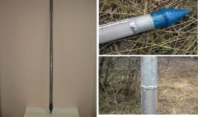 Труба с наконечником для абиссинского колодца