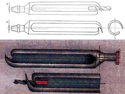 Самодельный бур-ложка