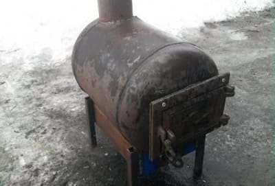 Буржуйка из газового баллона своими руками: горизонтальная конструкция