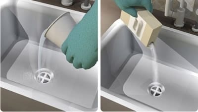 Применение домашних средств для устранения засора