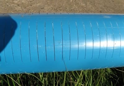 Щелевой фильтр для скважины: основа - пластмассовая труба