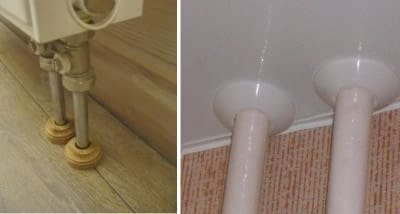 Накладка на отопительную трубу