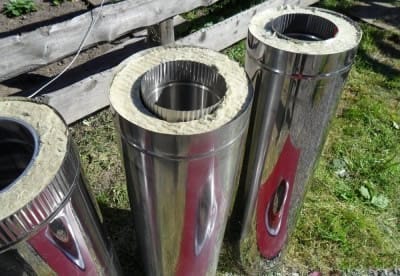 Стальной дымоход для камина