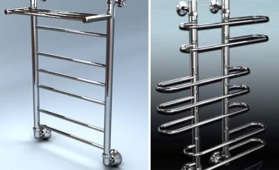 Электрический полотенцесушитель с полкой