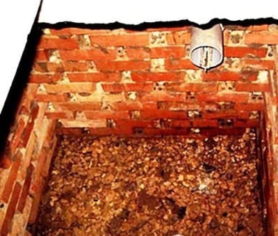 Кирпичный фильтрующий колодец