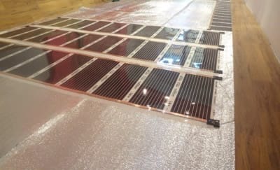 Подключение инфракрасного теплого пола к электросети