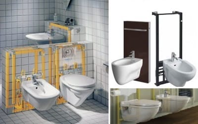 Монтаж инсталляции биде: способ зависит от конструкции сооружения