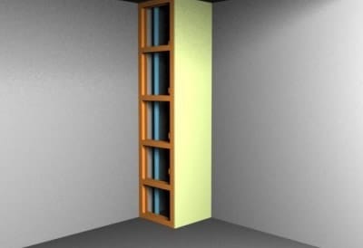 Перемычки между вертикально закрепленными профилями