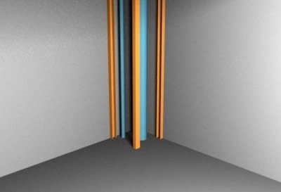 Монтаж передней стойки каркаса