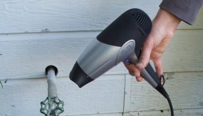 Решение проблемы разморозки водопроводной трубы