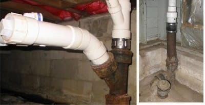 Соединение пластиковых труб с металлическими