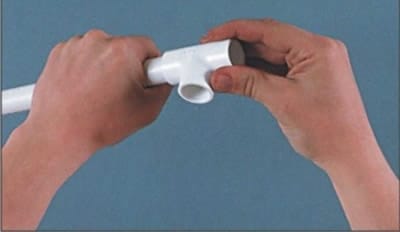 Как склеить пластиковые трубы  