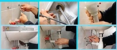 Монтаж раковины на стену