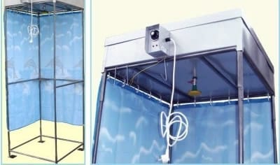 Бак для летнего душа с подогревом