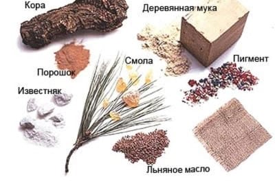 Компоненты натурального линолеума