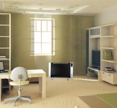 Микатермический обогреватель в интерьере