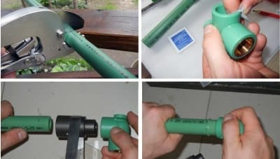 Водопровод из полипропилена: соединение деталей