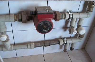 Монтаж циркуляционного насоса на байпасе