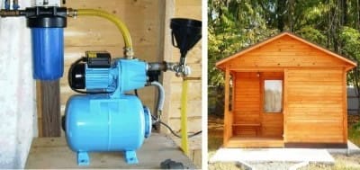 Обустройство скважины в домике