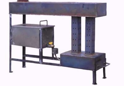 Модель печки на отработке для отопления больших помещений Модель печки на отработке для отопления больших помещений