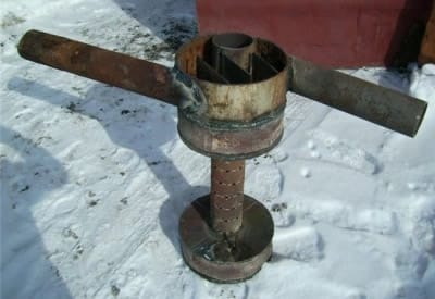 Печь на отработке своими руками