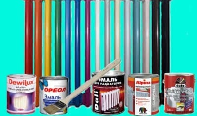 Виды красок для радиаторов отопления