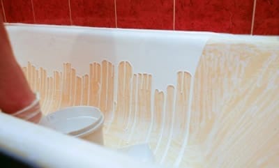 Покраска ванны акрилом