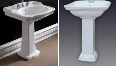 Раковина для ванной с пьедесталом: варианты дизайна