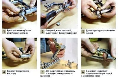 Как починить двухрычажный кран Как починить двухрычажный кран