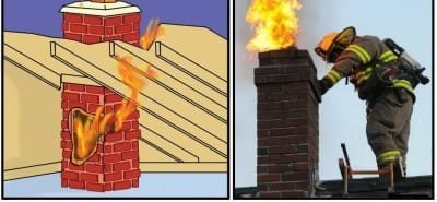 Чистка дымохода: сажевые отложения внутри трубы