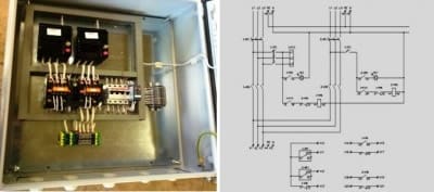 Схема шкафа управления