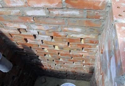 Последняя камера септика из кирпича