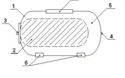 Схема устройства гидроаккумулятора