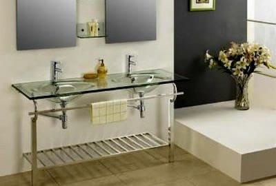 Двойные раковины из стекла Двойные раковины из стекла