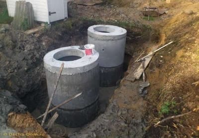 Септик из бетонных колец
