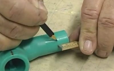 Сварка полипропиленовых труб своими руками: размечаем деталь