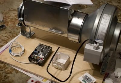 Самодельная тепловая пушка готова 