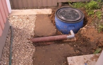 Емкость для слива воды из душа