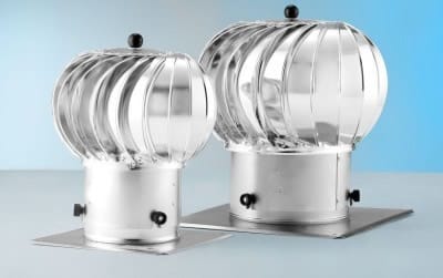 Обратная тяга в дымоходе:  ротационная турбина