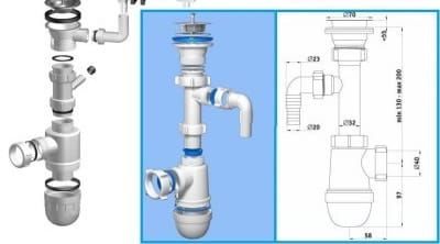 Составные части сифона