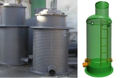 Смотровой колодец поворотного типа