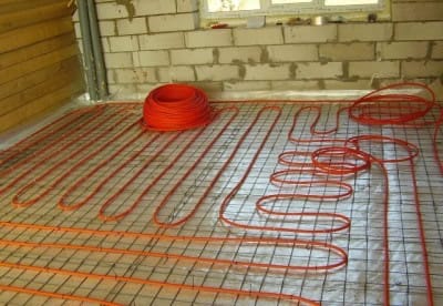 Укладка кабельного теплого пола